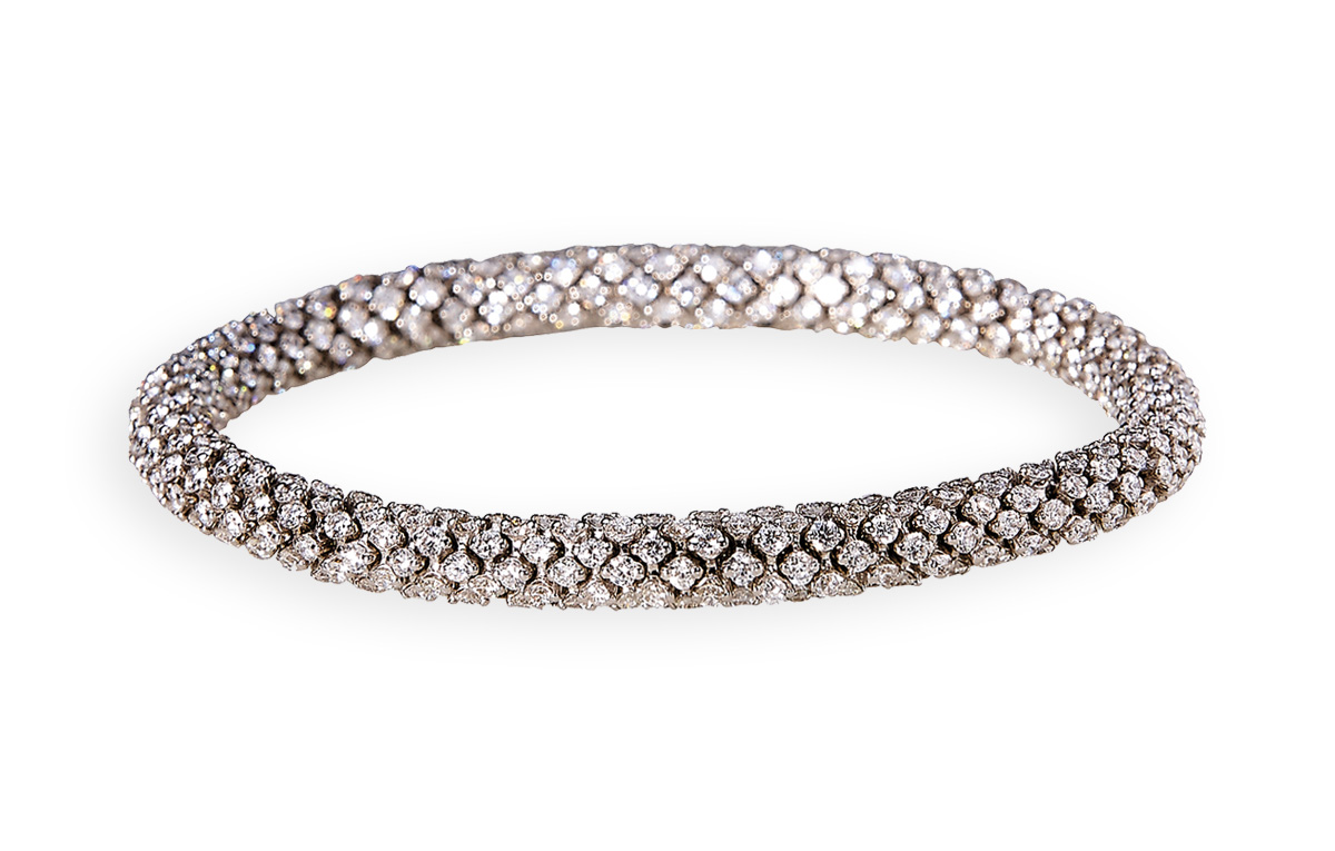 Elegantes Diamant-Armband Weißgold mit Diamanten in Hamburg kaufen bei Juwelier Wilm, Ballindamm